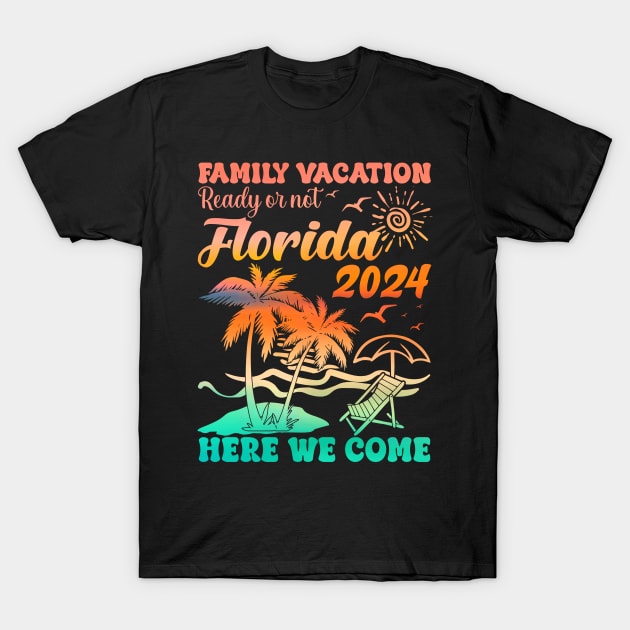 Family Florida Vacation 2024 Summer Vacation Matching T-Shirt by cyryley